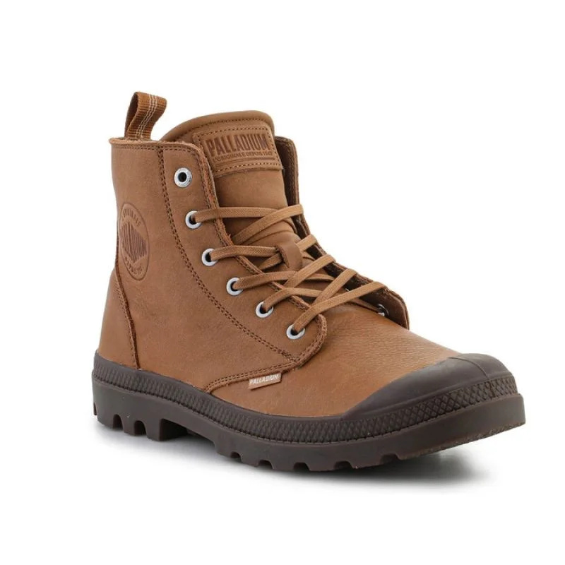 Palladium Pampa Zip Lth Ess U 76888-252-M Dear Brown boty EU 38