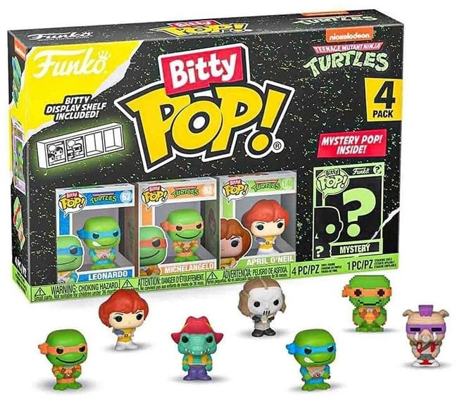 Funko Bitty POP! Teenage Mutant Ninja Turtles Leonardo - balení 4 figurek