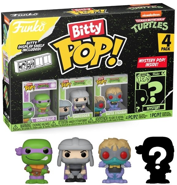 Funko Bitty POP! Teenage Mutant Ninja Turtles Donatello – balení 4 figurek