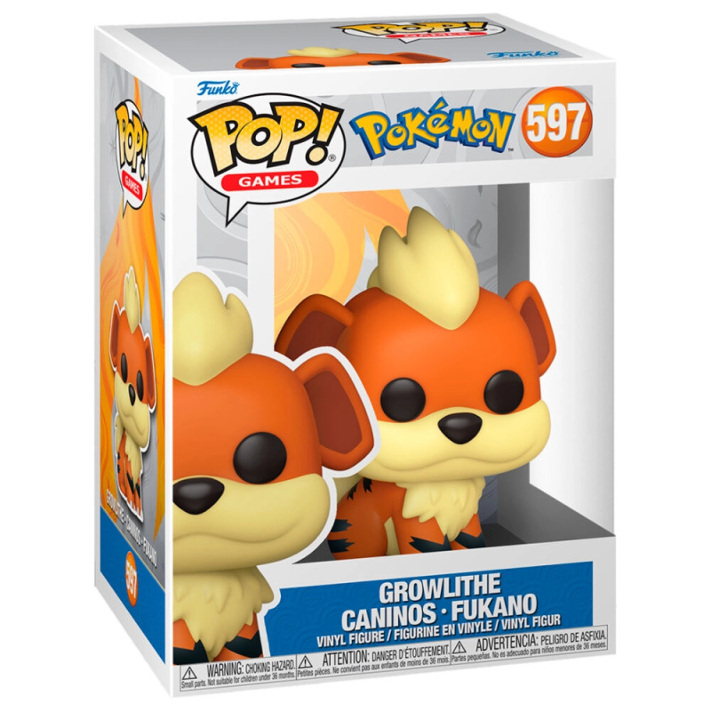 Funko Pop! Games Pokémon Growlithe (Caninos) #597 - 1 kus