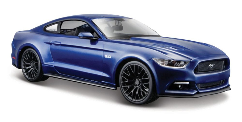Maisto - 2015 Ford Mustang GT, metal modrá, 1:24