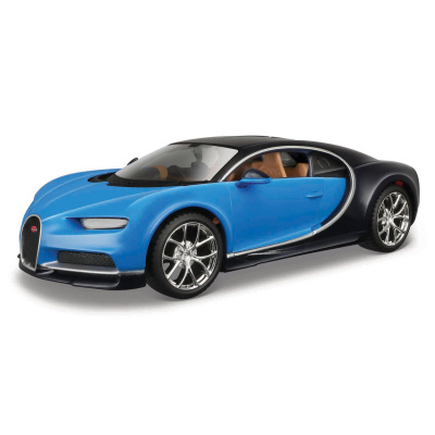 Maisto Bugatti Chiron, modrá, assembly line, 1 : 24