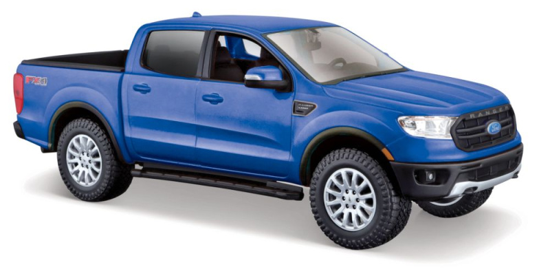 Maisto - 2019 Ford Ranger, metal modrá, 1:27