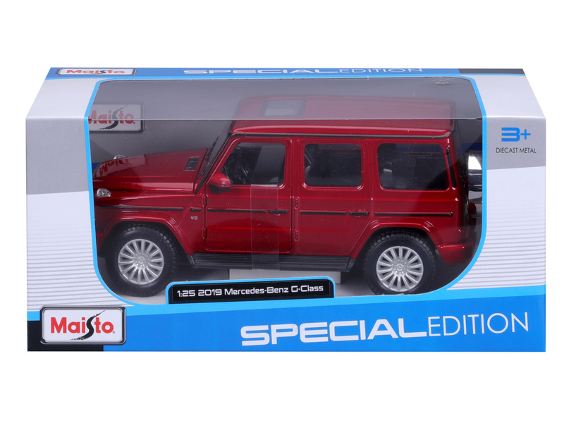 Maisto - 2019 Mercedes-Benz G-Class, metal červená, 1:25