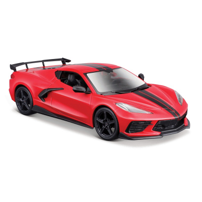 Maisto 2020 Chevrolet Corvette Stingray Coupe, červená, 1 : 24