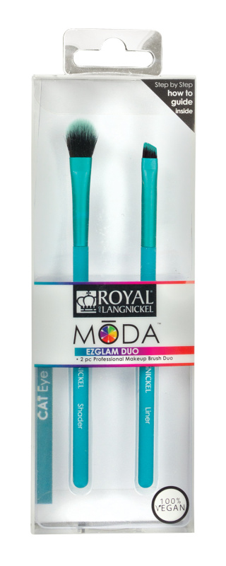 Royal & Langnickel MŌDA Pro Makeup Brush Ezglam Duo Štětce na oči, 2ks