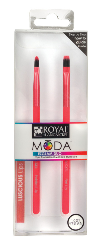 Royal & Langnickel MŌDA Pro Makeup Brush Ezglam Duo Štětce na rty, 2 ks