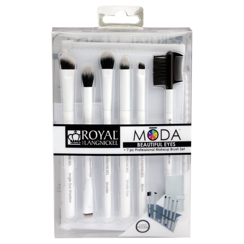 Royal & Langnickel MODA BEAUTIFUL EYES Sada štětců bílá, 6 ks
