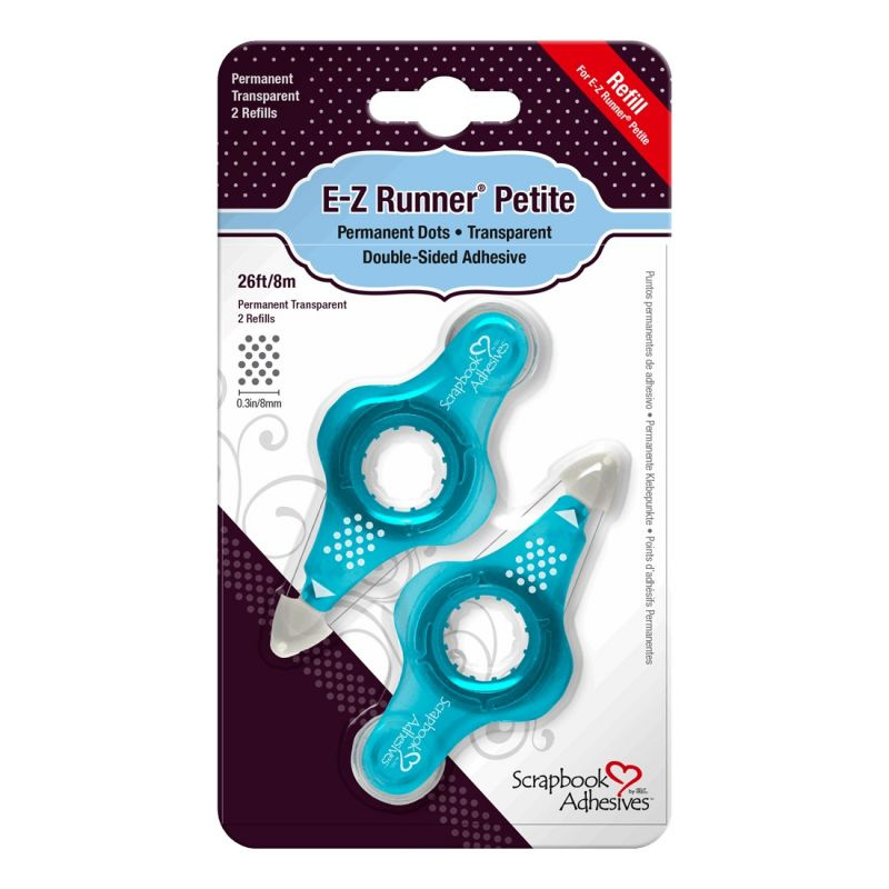 Náhradní náplň do rolleru permanentní lepidlo kapky 8mmx8m (2ks)