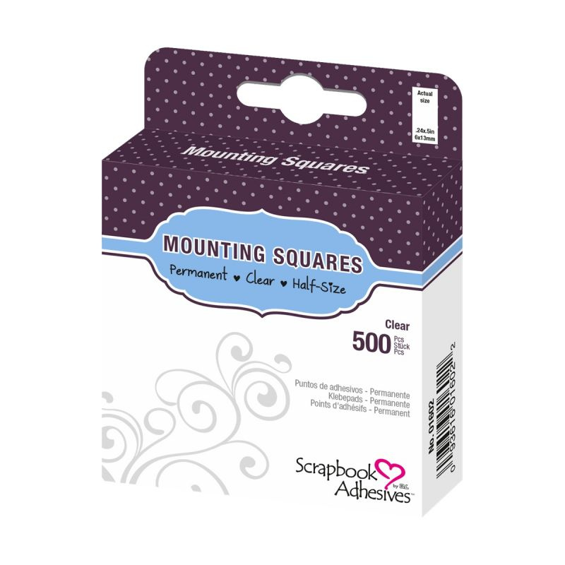 Oboustranné lepicí obdélníky průhledné (500ks)