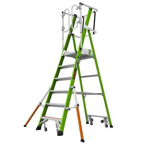 Little Giant - Pojízdný plošinový žebřík s klecí Safety Cage 2.0 model: 6, počet schodů: 6/170 cm