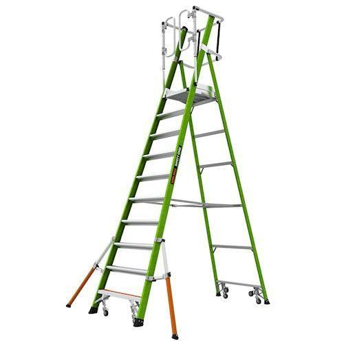 Little Giant - Pojízdný plošinový žebřík s klecí Safety Cage 2.0 model: 10, počet schodů: 10/284 cm