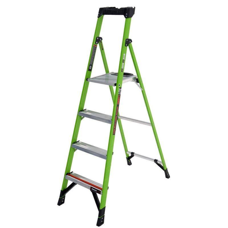 Little Giant - velice lehké schůdky Mightylite: Model 6, počet schodů/výška plošiny: schody 4 / 116 cm