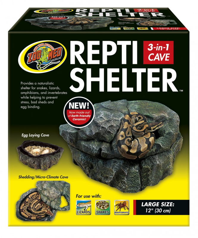 Zoomed ZMD skrys Repti Shelter 3v1 Cave L
