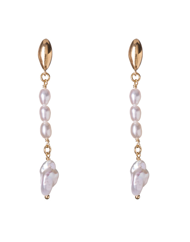 Alisia Půvabné visací náušnice s pravými perlami AL5115.01.000