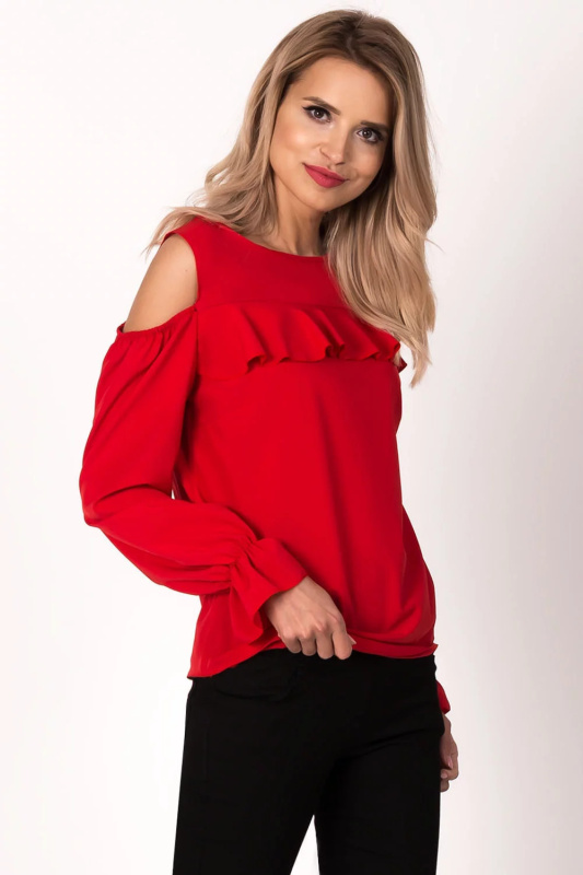 Dámská halenka BL-1691 - Avaro červená XL