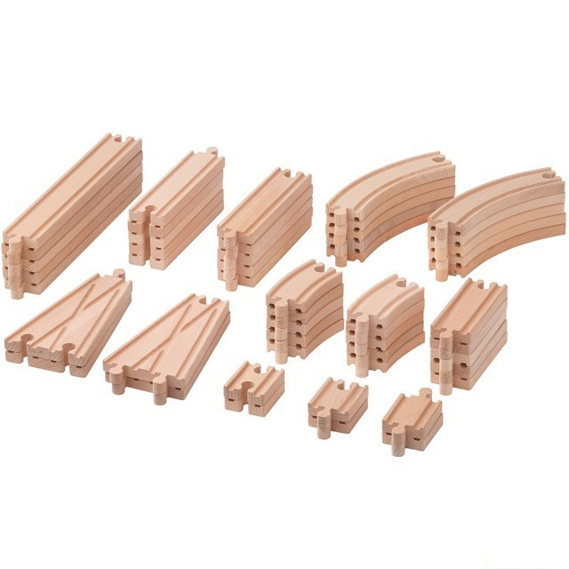 Vláčkodráha set kolejí - LILLABO, 50ks (Ikea)