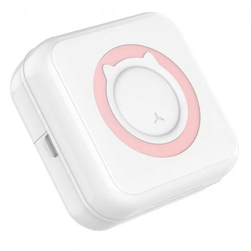 Zaparkorun Přenosná tiskárna Mini Print pro chytré telefony - růžová