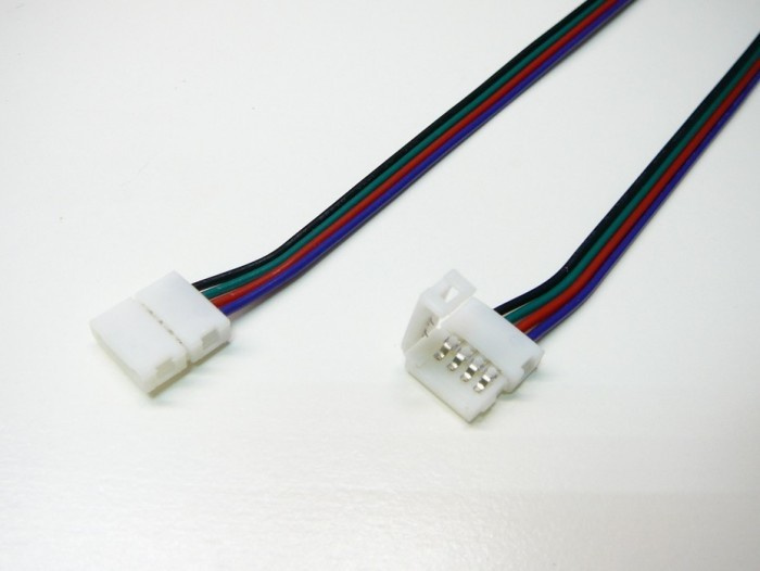 T-LED RGB přípojka click pro LED pásek s kabelem