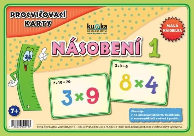 Procvičovací karty - násobení 1