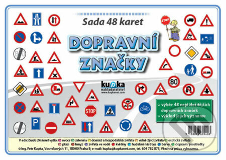 Sada 48 malých karet (A7) - dopravní značky - Petr Kupka - kniha z kategorie Naučné knihy