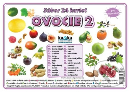 Súbor 24 kariet - Ovocie 2 - Petr Kupka - kniha z kategorie Učebnice a slovníky