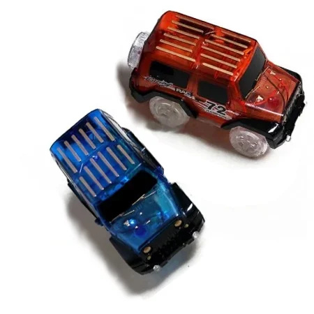 Zaparkorun Náhradní autíčko ke svítící autodráze - šířka 6 cm - červené