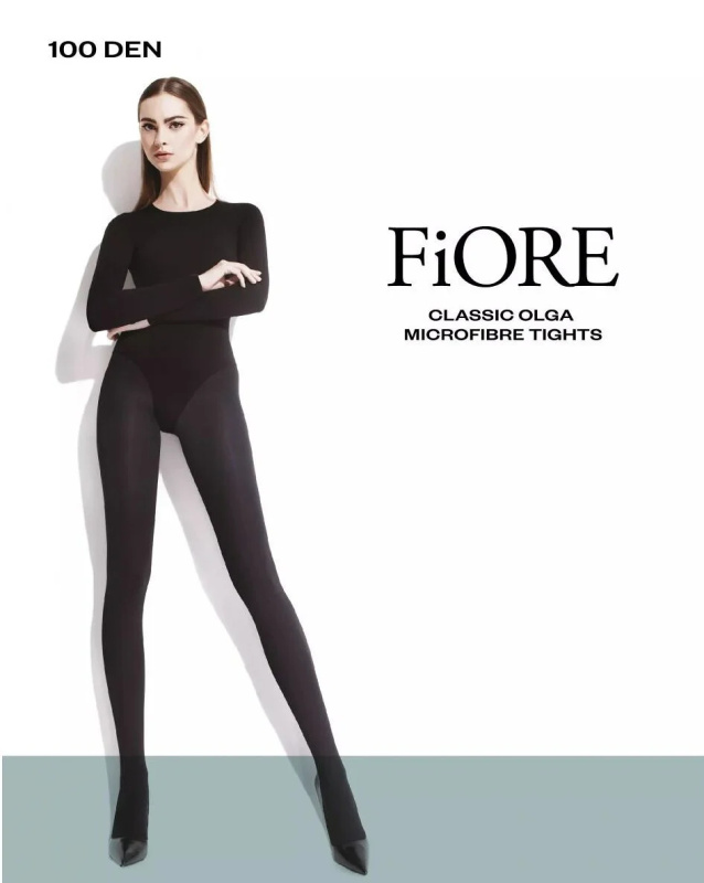 Fiore punčocháče C 5112 Olga 100 den 5-XL černá/černá 5-XL