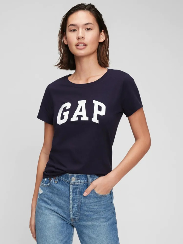 GAP SS CLASSIC TEE dámské tričko s krátkým rukávem námořnicky modrá Velikost: S