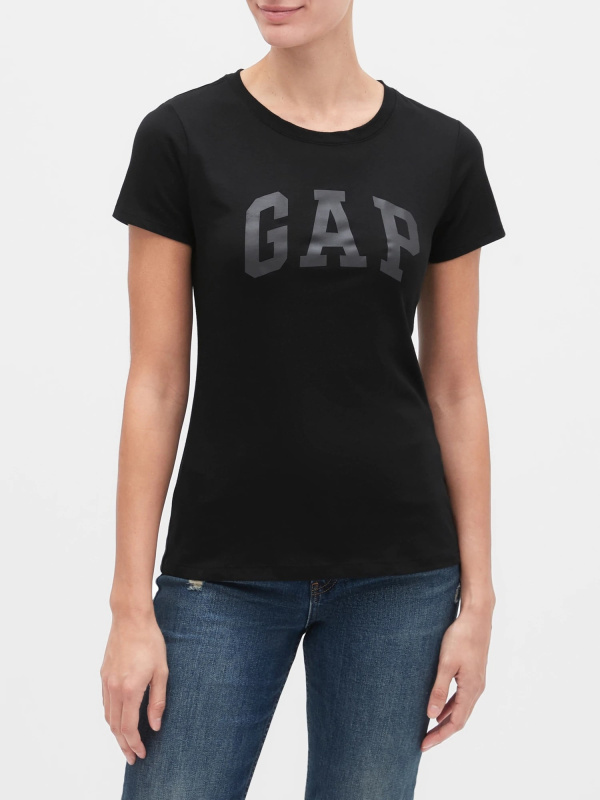 GAP SS CLASSIC TEE dámské tričko s krátkým rukávem černá Velikost: S