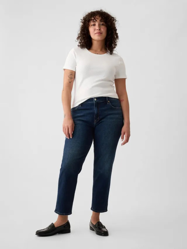 Dámské džíny GAP girlfriend Mid Rise 794603-00 Velikost: 25TALL - extra dlouhá délka