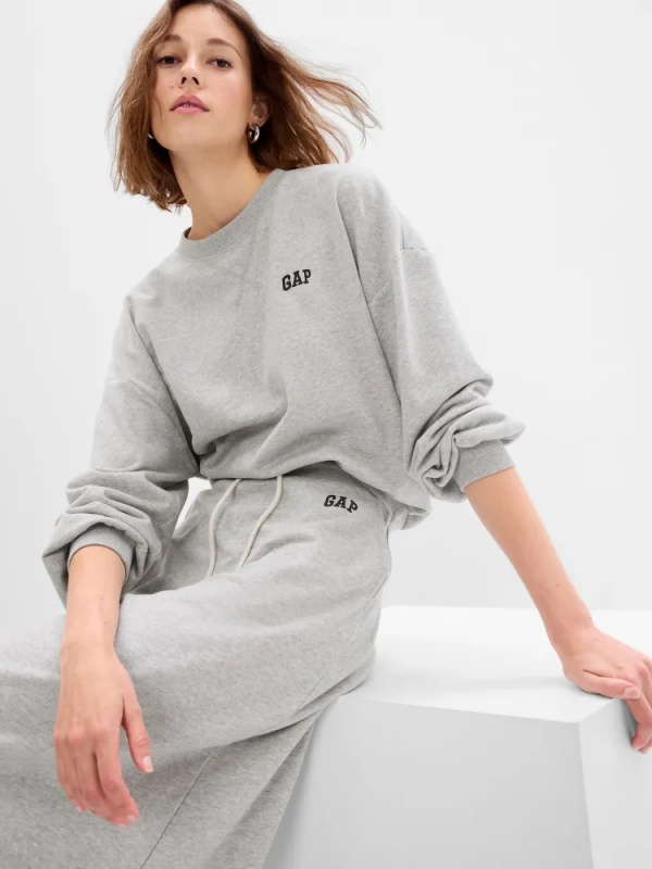 GAP Oversize mikina s logem šedá Velikost: XS
