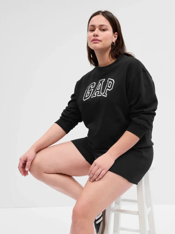 GAP HERITAGE Crewneck dámská mikina černá Velikost: XS