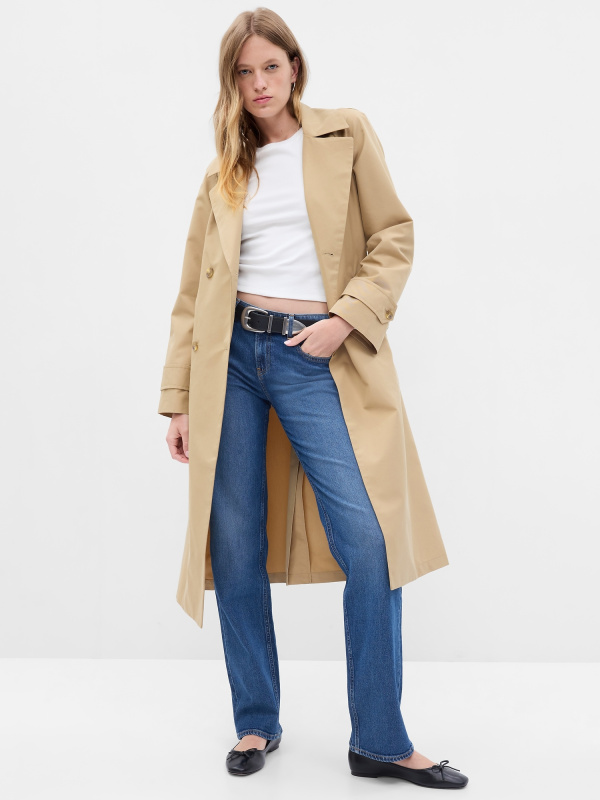 GAP Oversize trenčkot béžová Velikost: M