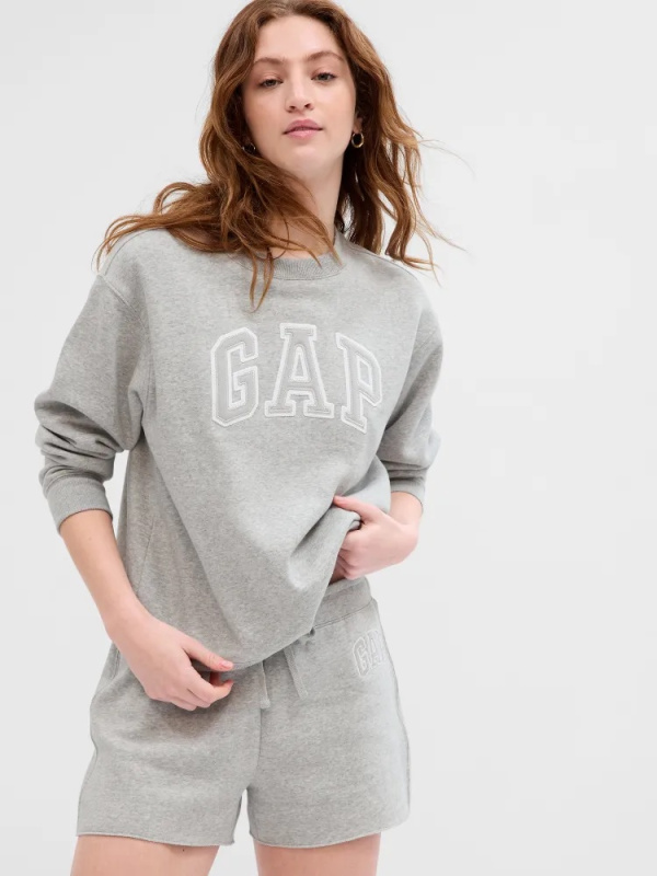 GAP HERITAGE Crewneck dámská mikina šedá Velikost: L