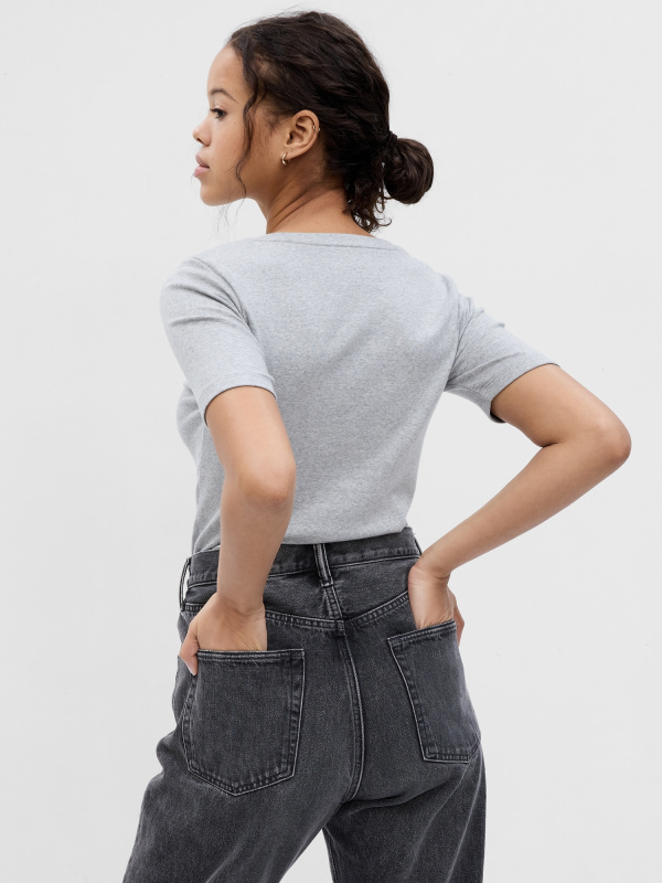 GAP Tričko s krátkým rukávem šedá Velikost: XXL