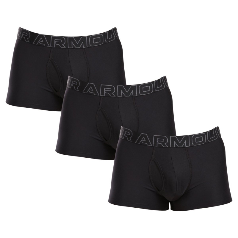 3PACK pánské boxerky Under Armour černé (1383882 001) L, trenky / trenýrky