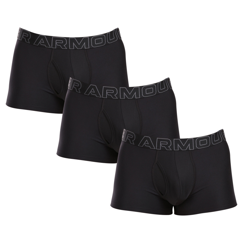 3PACK pánské boxerky Under Armour černé (1383882 001) XL, trenky / trenýrky