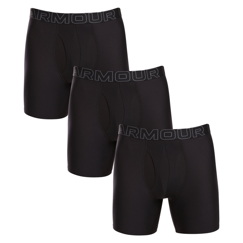 3PACK pánské boxerky Under Armour černé (1383878 001) XXL, trenky / trenýrky