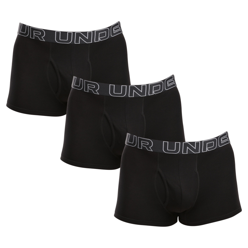 3PACK pánské boxerky Under Armour černé (1383891 001) XL, trenky / trenýrky