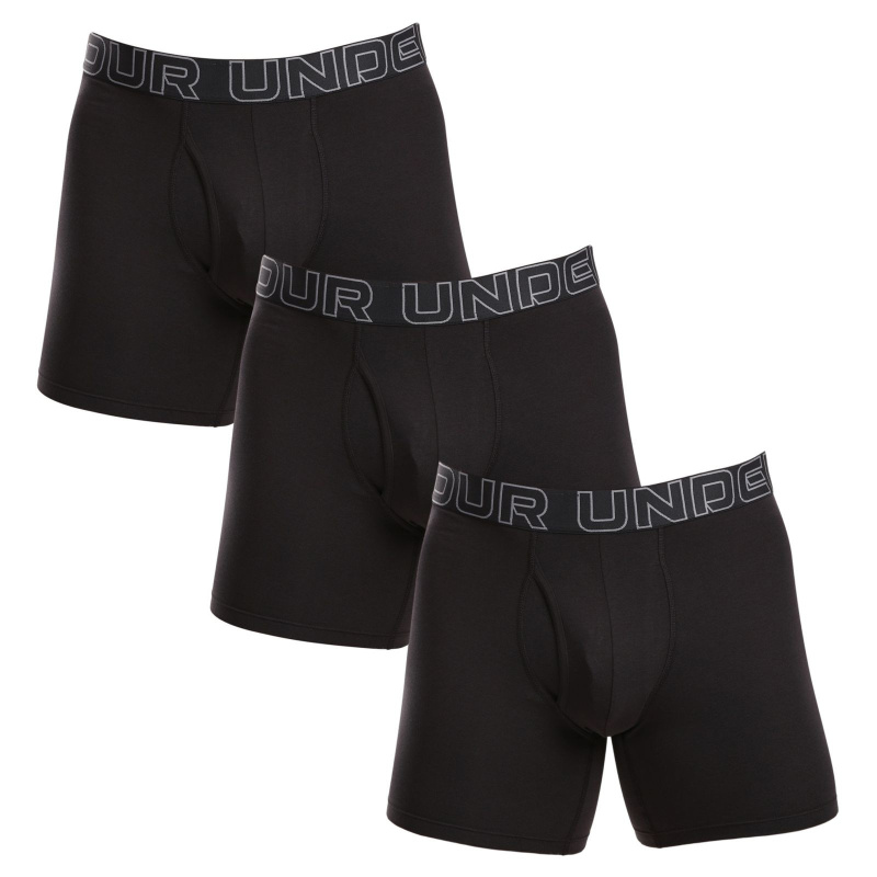 3PACK pánské boxerky Under Armour černé (1383889 001) L, trenky / trenýrky