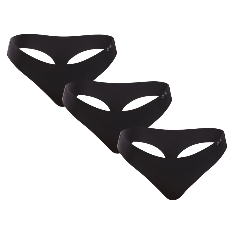 3PACK dámská tanga Under Armour černá (1383893 001) XS