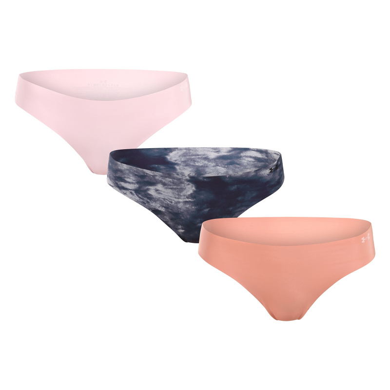 3PACK dámská tanga Under Armour vícebarevná (1383894 044) XS
