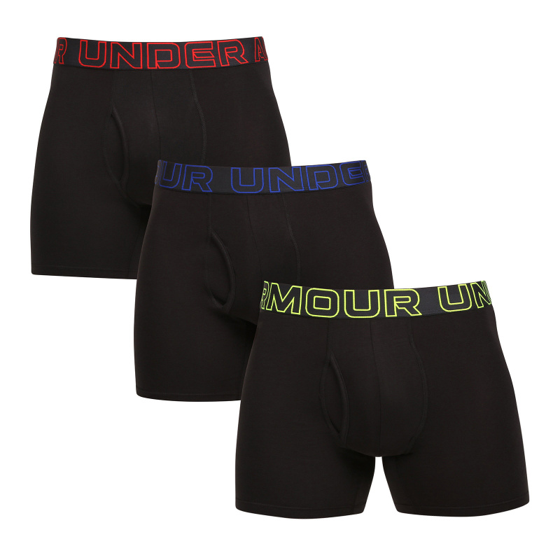 3PACK pánské boxerky Under Armour černé (1383889 004) L, trenky / trenýrky