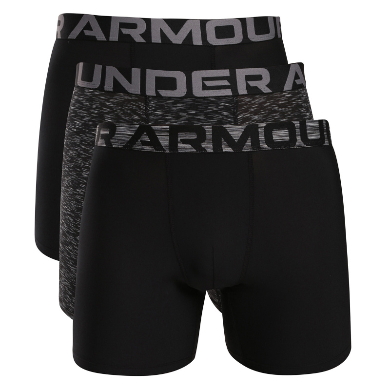 3PACK pánské boxerky Under Armour černé (6017009 024) S, trenky / trenýrky