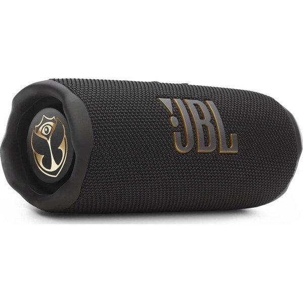JBL Flip 7 Tomorrowland Edition Černá/zlatá