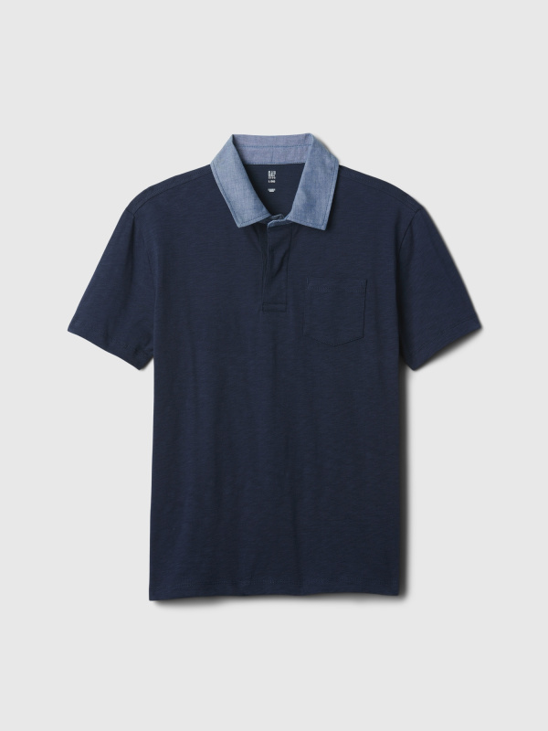 Dětské chambray polo triko GAP - Kluci