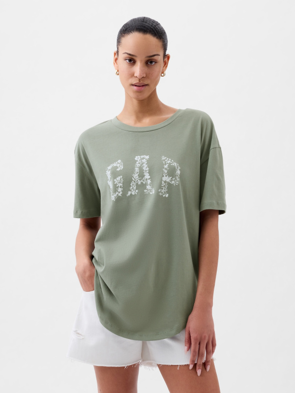 GAP Tričko s logem oversize - Dámské