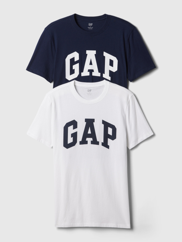 GAP Pánské Bavlněné tričko s logem, 2 ks 885595-01 Velikost: XS