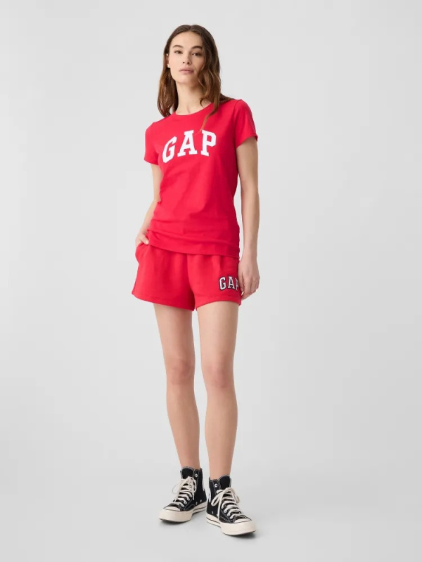 GAP Tričko s logem červená Velikost: XS